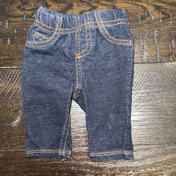 Newborn carters denim colored pants - Picture 1 of 3
